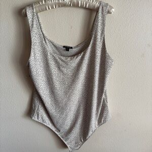 Express Sleeveless Print Bodysuit